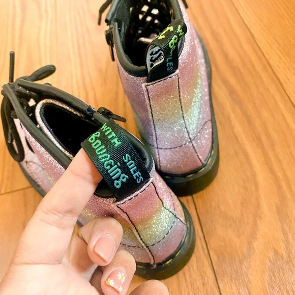 Rainbow Glitter Doc Marten Boots - Picture 7 of 9